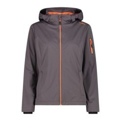 Kurtka damska turystyczna CMP 39A5016. Brązowe kurtki sportowe damskie CMP, l, bez wzorów, z softshellu, z kapturem. Za 340.00 zł.