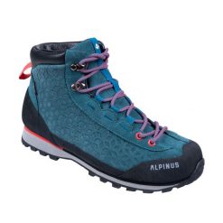 Buty trekkingowe wysokie damskie Alpinus Peneda Mid HDTX W. Czerwone obuwie trekkingowe damskie Alpinus, bez zapięcia. Za 499.00 zł.