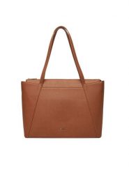 JENNY Torebka C-JEN-H-001-08 Brązowy. Brązowe shopper bag Jenny, bez wzorów, z materiału, bez dodatków. Za 149.99 zł.