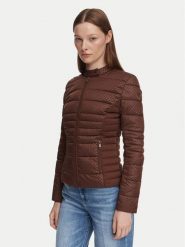 Guess Kurtka przejściowa W6YL16 W2891 Brązowy ciemny Slim Fit. Brązowe kurtki damskie Guess, xxl, z aplikacjami, z syntetyku, bez kaptura. Za 694.99 zł.