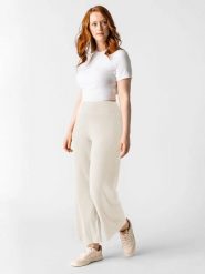 Les Lunes Spodnie "Romy" w kolorze beżowym rozmiar: M. Brązowe spodnie materiałowe damskie Les Lunes, bez wzorów, z materiału. Za 173.99 zł.