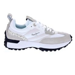 Buty PEPE JEANS LUCKY PRINT Beżowy. Białe obuwie sportowe damskie Pepe Jeans, z jeansu, bez zapięcia. Za 490.14 zł.