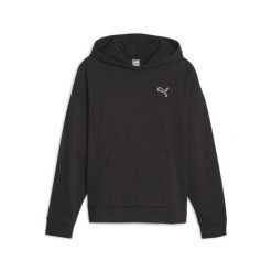 Bluza sportowa damska Puma 67598801. Czarne bluzy damskie Puma, na zimę, m, bez wzorów, z materiału, bez kaptura. Za 368.00 zł.