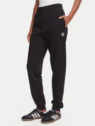 HUGO Spodnie dresowe Nelfinia 50522417 Czarny Regular Fit. Czarne spodnie dresowe damskie Hugo, xl, bez wzorów, z bawełny. Za 509.99 zł.