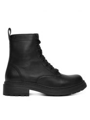 Clarks Trzewiki Orinoco3 Style 26182897 Czarny. Czarne botki damskie Clarks, ze skóry, bez obcasa, na płaskiej podeszwie, bez zapięcia. Za 609.99 zł.
