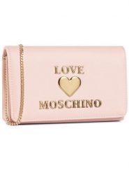 LOVE MOSCHINO Torebka JC4057PP1BLE0600 Różowy. Czerwone torebki wieczorowe damskie Love Moschino, bez wzorów, ze skóry, bez dodatków. Za 529.00 zł.