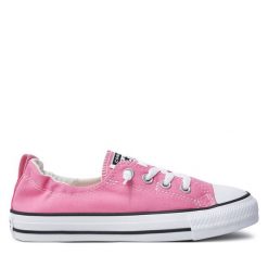 Trampki Converse. Czerwone trampki damskie Converse, bez wzorów, bez zapięcia. Za 169.99 zł.