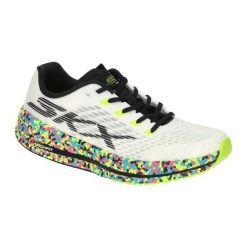Buty SKECHERS GO RUN RAZOR 5 Biały. Białe obuwie sportowe casual damskie Skechers, z tkaniny, bez zapięcia. Za 617.11 zł.