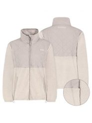 Sublevel Kurtka polarowa w kolorze kremowo-jasnoróżowym rozmiar: XL. Brązowe kurtki damskie Sublevel, xl, bez wzorów, z polaru, bez kaptura. Za 158.10 zł.