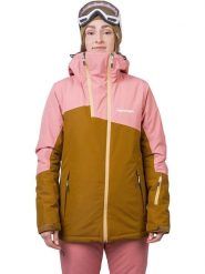 Hannah Kurtka narciarska "Maky Col" w kolorze jasnobrązowo-jasnoróżowym rozmiar: 44. Brązowe kurtki sportowe damskie Hannah, s, bez wzorów, bez kaptura. Za 448.99 zł.