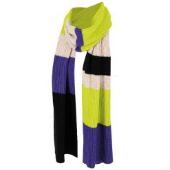 Szalik damski Fashion Stripes. Brązowe szaliki damskie HEAT KEEPER, na zimę, bez wzorów, z materiału. Za 164.54 zł.