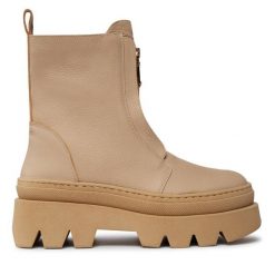 Botki R.Polański. Brązowe botki damskie R.Polański, bez obcasa, na płaskiej podeszwie, bez zapięcia. Za 729.99 zł.