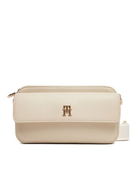 Tommy Hilfiger Torebka DISTINCT CAMERA BAG AW0AW17455 Beżowy. Brązowe listonoszki damskie Tommy Hilfiger, bez wzorów, ze skóry, bez dodatków. Za 559.99 zł.