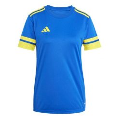Koszulka damska adidas Squadra 25 Jersey niebieska JN5409 ROZMIAR S. Niebieskie koszulki damskie Adidas, s, bez wzorów, z jersey, bez kołnierzyka, bez ramiączek. Za 75.00 zł.