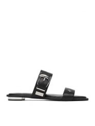 Beverly Hills Polo Club Klapki EO-R26SS09144-01 Czarny. Czarne klapki damskie Beverly Hills Polo Club, bez wzorów, ze skóry, bez obcasa, bez zapięcia. Za 279.99 zł.