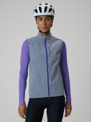 4F Bezrękawnik kolarski damski - szary M. Szare kamizelki damskie 4F, m, bez wzorów, z materiału, bez kaptura. Za 249.99 zł.