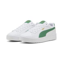 Sneakersy unisex Court Classico PUMA White Archive Green Gold. Białe obuwie sportowe damskie Puma, bez zapięcia, trekkingowe. W wyprzedaży za 189.00 zł.