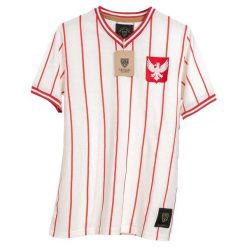 Bawełniana koszulka Football Town Polska Orły. Białe bluzki damskie FOOTBALL TOWN, xl, bez wzorów, z bawełny, bez kołnierzyka, bez ramiączek. W wyprzedaży za 189.00 zł.