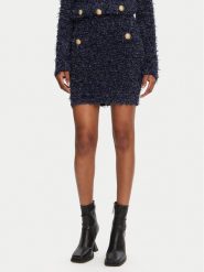 Balmain Spódnica mini DF0LB015KH74 Granatowy Regular Fit. Niebieskie spódnice damskie Balmain, bez wzorów, z syntetyku, mini. Za 5,119.00 zł.