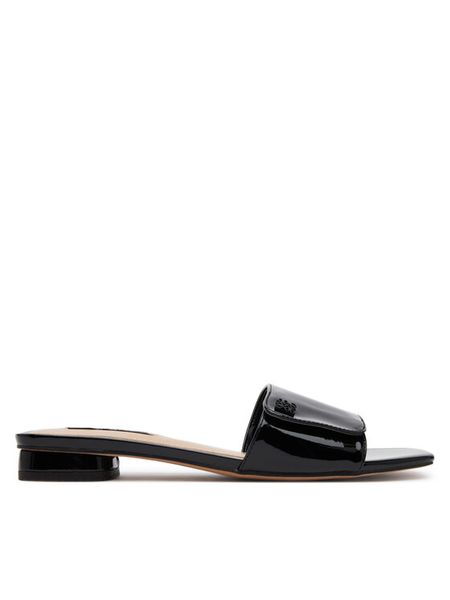 Nine West Klapki S4SH1847-01 Czarny. Czarne klapki damskie Nine West, bez wzorów, z materiału, bez obcasa, bez zapięcia. Za 109.99 zł.