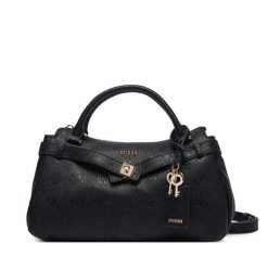 Torebka Guess. Czarne kuferki damskie Guess, z aplikacjami, bez dodatków. Za 584.99 zł.