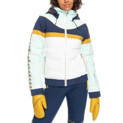 Kurtka snowboardowa damska ROXY Peak Chic Insulated. Białe kurtki damskie Roxy, na zimę, xl, bez wzorów, z poliesteru, bez kaptura. Za 837.00 zł.