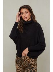 Joséfine Sweter "Karcag" w kolorze czarnym rozmiar: XL. Czarne swetry klasyczne damskie Joséfine, xl, z kaszmiru, bez kołnierzyka. Za 193.70 zł.
