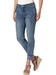 Heine Dżinsy - Skinny fit - w kolorze niebieskim rozmiar: 42. Niebieskie jeansy damskie Heine. Za 77.95 zł.