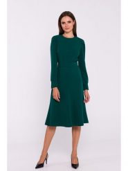 Stylove Sukienka w kolorze ciemnozielonym rozmiar: XL. Zielone sukienki damskie Stylove, bez wzorów, bez ramiączek. Za 251.53 zł.