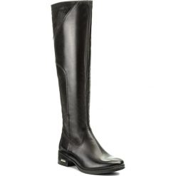 Kozaki SIMEN - 9617 Sandro 04/S04. Czarne kozaki damskie Simen, z nubiku. W wyprzedaży za 389.00 zł.