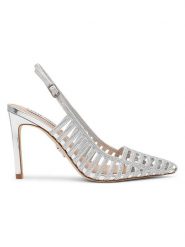 Steve Madden Czółenka w kolorze srebrnym rozmiar: 38. Szare czółenka damskie Steve Madden, bez wzorów, bez obcasa, na szpilce. Za 288.52 zł.