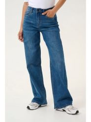 Kaffe Dżinsy - Comfort fit - w kolorze niebieskim rozmiar: 34. Niebieskie jeansy damskie Kaffe, z podwyższonym stanem. Za 273.95 zł.