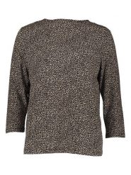 Gerry Weber Koszulka w kolorze beżowo-czarnym rozmiar: 40. Brązowe bluzki damskie Gerry Weber, bez wzorów, bez kołnierzyka, bez ramiączek. Za 114.17 zł.