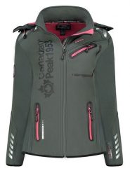 Canadian Peak Kurtka softshellowa "Reineak" w kolorze szaro-różowym rozmiar: L. Różowe kurtki sportowe damskie Canadian Peak, l, bez wzorów, bez kaptura. Za 215.21 zł.