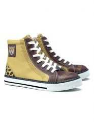 Goby Sneakersy w kolorze żółto-brązowym rozmiar: 35. Brązowe obuwie sportowe damskie Goby, za kostkę, bez zapięcia. Za 217.99 zł.