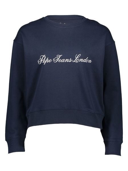 Pepe Jeans Bluza w kolorze granatowym rozmiar: S. Niebieskie bluzy damskie Pepe Jeans, s, bez wzorów, z jeansu, bez kaptura. Za 102.95 zł.