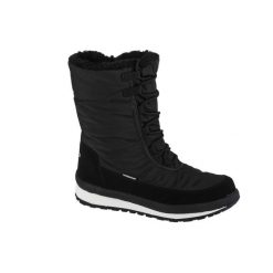 Buty turystyczne zimowe śniegowce damskie, CMP Harma Wmn Snow Boot. Czarne obuwie trekkingowe damskie CMP, z materiału, bez zapięcia. Za 339.99 zł.