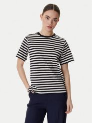 Weekend Max Mara T-Shirt Venaco 2615971031 Czarny Relaxed Fit. Czarne t-shirty damskie Weekend Max Mara, m, bez wzorów, z bawełny, bez kołnierzyka. Za 389.99 zł.