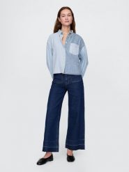 GAP Dżinsy - Comfort fit - w kolorze granatowym rozmiar: W34. Niebieskie jeansy damskie GAP, z podwyższonym stanem. Za 127.35 zł.