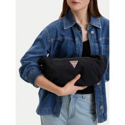 Torebka Guess Jeans. Czarne torebki klasyczne damskie Guess Jeans, z jeansu, bez dodatków. Za 169.99 zł.
