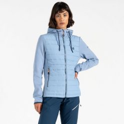 Mountain Series damska kurtka hybrydowa. Niebieskie kurtki damskie Dare 2b, bez wzorów, z bawełny, bez kaptura. W wyprzedaży za 249.99 zł.
