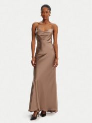 Bardot Sukienka wieczorowa Monroe Cowl Neck Maxi 59709DB3 Brązowy Regular Fit. Brązowe sukienki damskie Bardot, bez wzorów, z syntetyku, wizytowe, bez ramiączek. Za 489.99 zł.