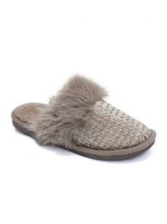 Confly Kapcie w kolorze szarobrązowym rozmiar: 37. Brązowe kapcie damskie Confly. Za 48.05 zł.