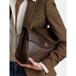 Torebka LAUREN RALPH LAUREN. Brązowe torebki klasyczne damskie Lauren Ralph Lauren, bez dodatków. Za 2,199.00 zł.