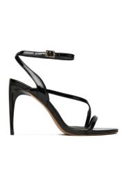 Eva Minge Sandały EO-TORI-LT2035-6 Czarny. Czarne sandały damskie Eva Minge, bez wzorów, ze skóry, bez obcasa, bez zapięcia. Za 429.99 zł.