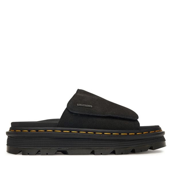 Klapki Dr. Martens. Czarne klapki damskie Dr Martens, bez wzorów, bez obcasa, bez zapięcia. Za 543.99 zł.