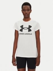Under Armour T-Shirt Rival Logo SS 1356305 Biały Regular Fit. Białe t-shirty damskie Under Armour, m, bez wzorów, z syntetyku, bez kołnierzyka. Za 69.99 zł.