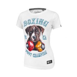 Koszulka damska Pitbull Lil'Champ. Białe bluzki damskie PITBULL, m, bez wzorów, bez kołnierzyka, bez ramiączek. Za 99.00 zł.