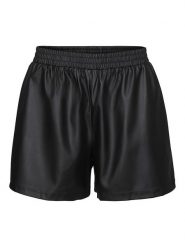 Vero Moda Szorty w kolorze czarnym ze skóry syntetycznej rozmiar: XS. Czarne szorty damskie Vero Moda, bez wzorów, ze skóry, z podwyższonym stanem. Za 43.88 zł.