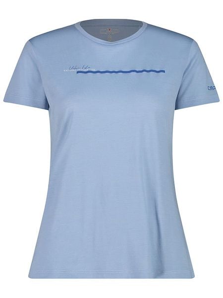 CMP Koszulka funkcyjna w kolorze błękitnym rozmiar: 34. Niebieskie koszulki damskie CMP, bez wzorów, z wełny, bez kołnierzyka, bez ramiączek. Za 61.46 zł.